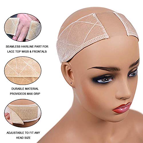 Velvet Wig Grip Band with Transparent Lace Part for Lace Front Wi...