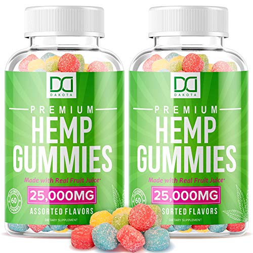25,000mg Hemp Gummies for Migraine Pain Relief Anxiety Stress S...