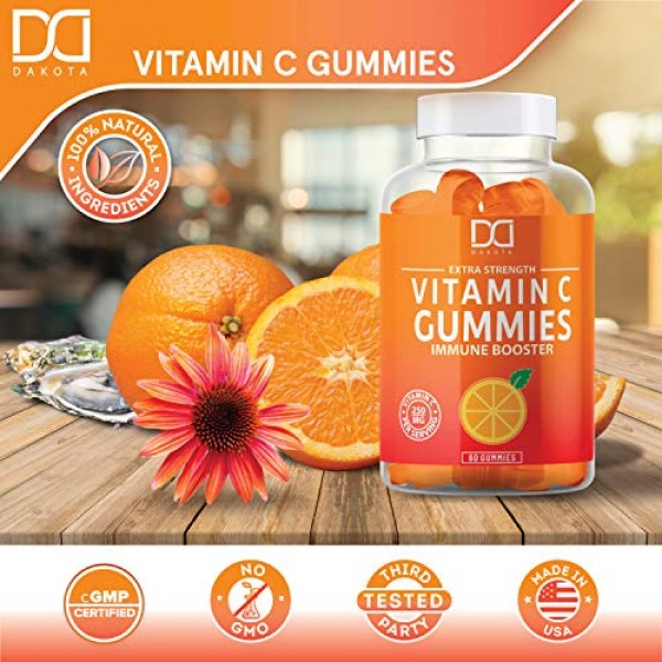 Chewable Vitamin C Gummies Vitamina Supplement for Adults Kids Ve...