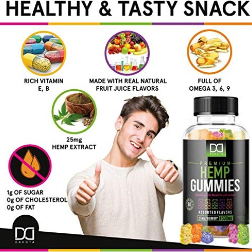 Hemp Gummies Supplements for Stress Relief Aid Mood Inflammation ...