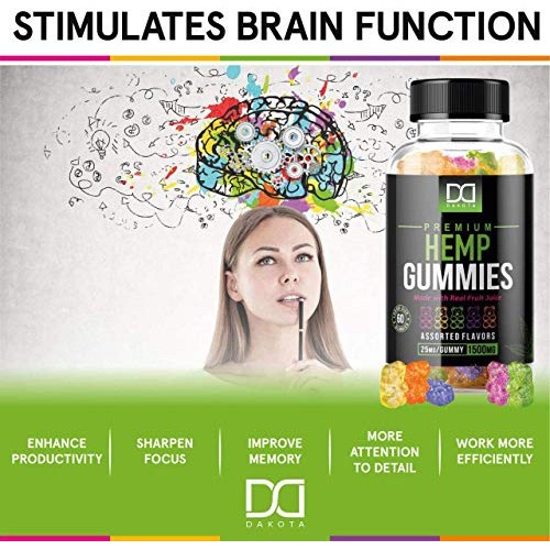 Hemp Gummies Supplements for Stress Relief Aid Mood Inflammation ...