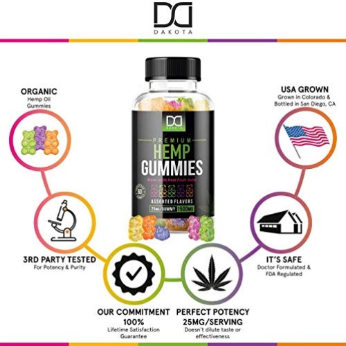 Hemp Gummies Supplements for Stress Relief Aid Mood Inflammation ...