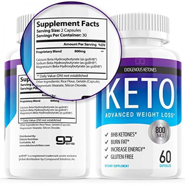 Keto Diet Pills Advanced Weight Loss BHB Capsules Supplements Exo...