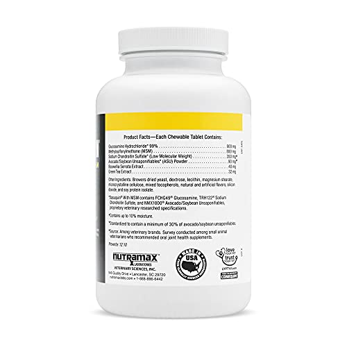 DASUQUIN MSM Chewable Tablets for Large Dogs 60 lbs. +, Count of ...