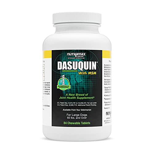 DASUQUIN MSM Chewable Tablets for Large Dogs 60 lbs. +, Count of ...