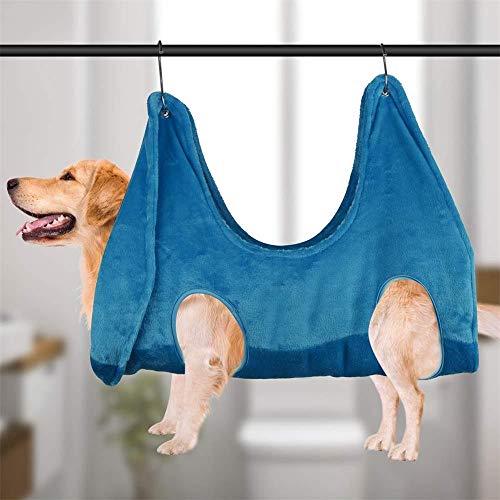 DDCDZ Dog Hammock, Helper Dog Cat Grooming and Nail Trimming Pet,...