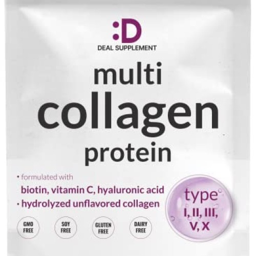 Multi Collagen Protein Powder | 1Lb, Type I, II, III, V, X Collag...