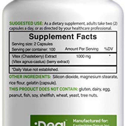 Vitex Supplement for Women - Vitex Chasteberry Supplement 1000mg,...