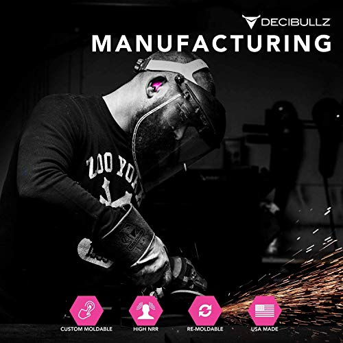 Decibullz - Custom Molded Earplugs, 31dB Highest NRR, Comfortable...
