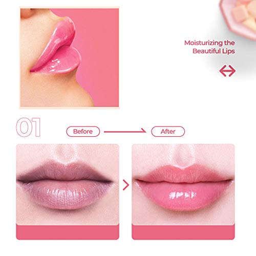 DEERWIN 20Pcs Cranberry Crystal Lip Mask Collagen Moisturizing Ex...