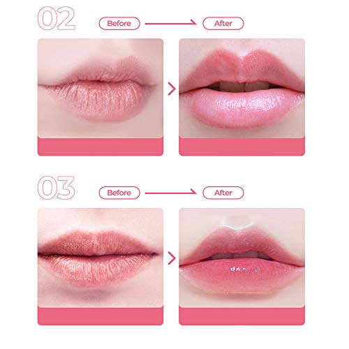DEERWIN 20Pcs Cranberry Crystal Lip Mask Collagen Moisturizing Ex...
