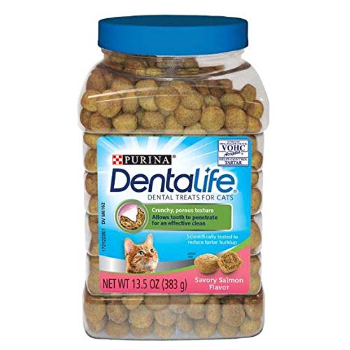 Purina DentaLife Tasty Chicken and Salmon Dental Treats for Cats ...