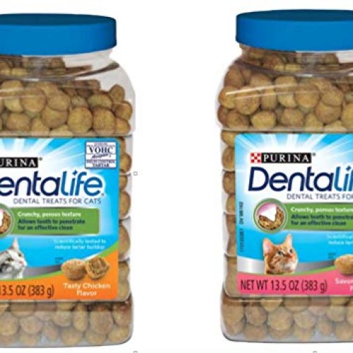 Purina DentaLife Tasty Chicken and Salmon Dental Treats for Cats ...