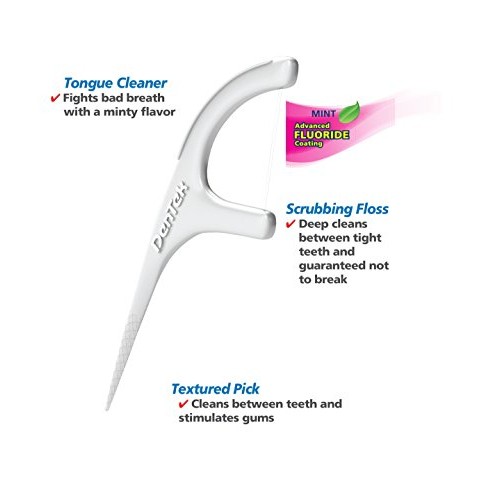 DenTek Triple Clean Floss Picks, Mouthwash Blast Fluoride Coating...
