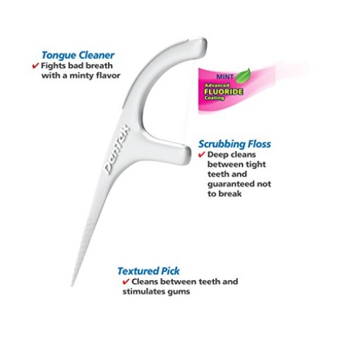 DenTek Triple Clean Floss Picks, Mouthwash Blast Fluoride Coating...