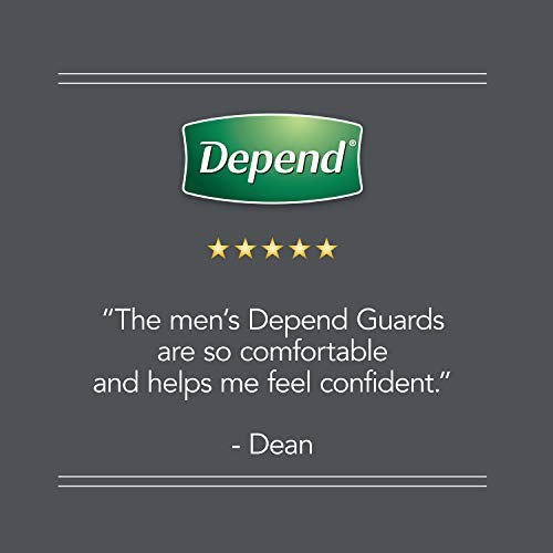 Depend Incontinence Guards/Bladder Control Pads for Men, Maximum ...