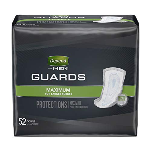 Depend Incontinence Guards/Bladder Control Pads for Men, Maximum ...