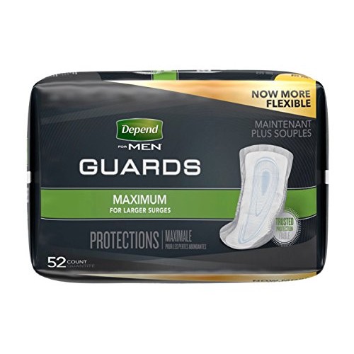 Depends Incontinence Guards for Men - Maximum Absorbency
