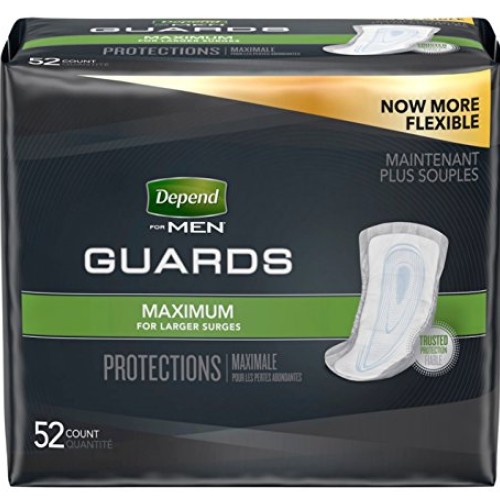 Depends Incontinence Guards for Men - Maximum Absorbency