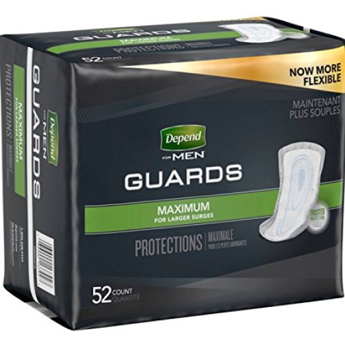 Depends Incontinence Guards for Men - Maximum Absorbency