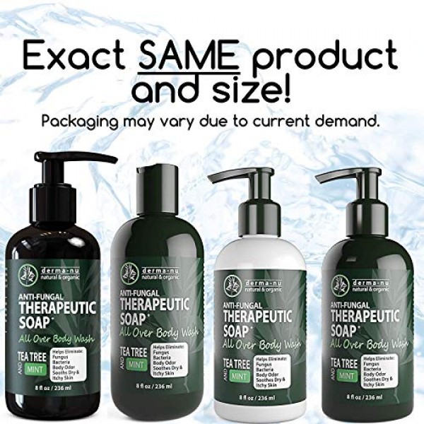 Antifungal Soap and Antibacterial Body Wash - Body Acne Wash, Tea...
