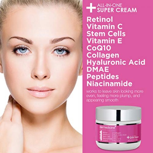 All In One Super Anti-Aging Cream for Face with Retinol, Vitamin ...