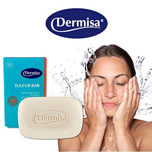 Dermisa Sulfur Bar with Aloe Vera | Helps to Cleanse Oily Acne-Pr...