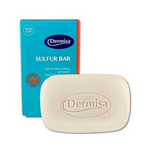 Dermisa Sulfur Bar with Aloe Vera | Helps to Cleanse Oily Acne-Pr...