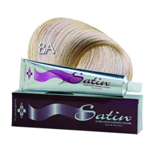 Developlus Satin Color #8A Light Ash Blonde 3 Ounce 88ml 3 Pack