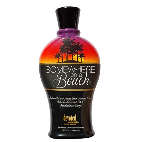 Somewhere on a Beach, Indoor Outdoor, Instant Dark Tanning Lotion...
