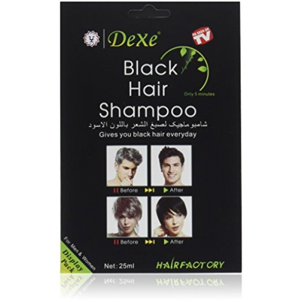 Instant Hair Dye - Black Hair Shampoo - 3 Black Color - Simple ...