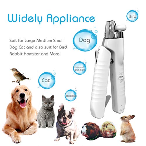 Fenley Cat Dog Nail Clippers with LED Light, Durable Sharp Blades...