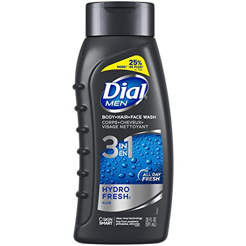 Dial Men 3in1 Body, Hair and Face Wash, Hydro Fresh, 20 fl oz Pa...