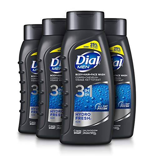 Dial Men 3in1 Body, Hair and Face Wash, Hydro Fresh, 20 fl oz Pa...