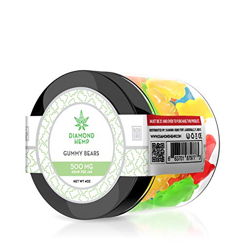 Diamond Hemp Gummy Bears - 500 mg - 100% Natural - 100% Lab Teste...