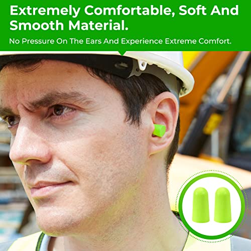 200Pairs Foam Earplugs, 32dB Disposable Noise Reduction Ear Plugs...