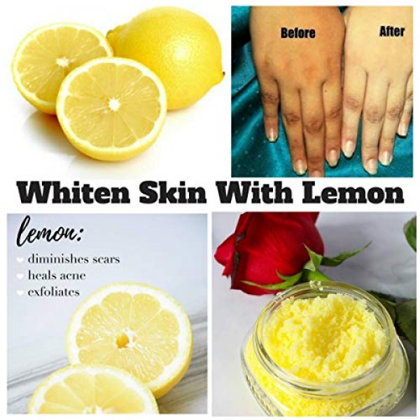10oz Skin Exfoliator Body Scrub,Skin Exfoliator,Lemon Sugar Scrub...