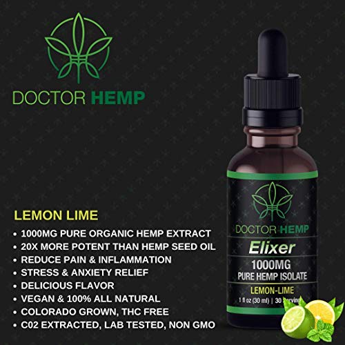 Doctor Hemp | 1000mg Pure Hemp Oil Extract | for Pain, Anxiety, S...