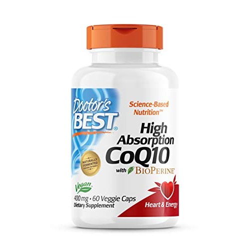 Doctors Best High Absorption CoQ10 with BioPerine, Non-GMO, Vega...