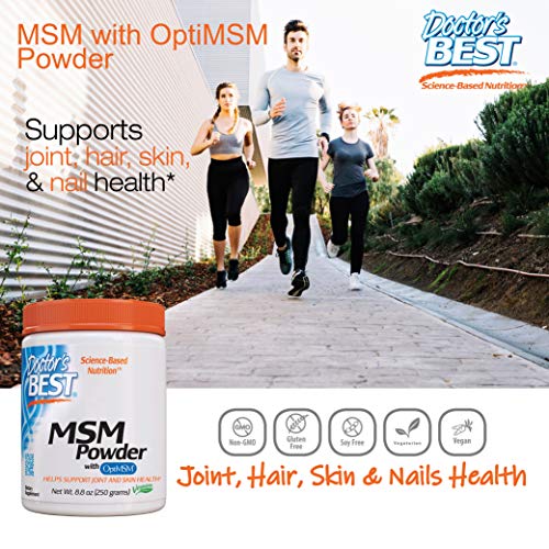 Doctors Best MSM Powder with OptiMSM, Non-GMO, Vegan, Gluten Fre...