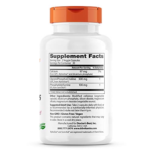 Doctors Best Natural Brain Enhancers, Non-GMO, Vegan, Gluten Fre...