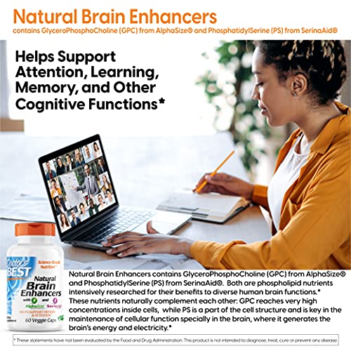 Doctors Best Natural Brain Enhancers, Non-GMO, Vegan, Gluten Fre...