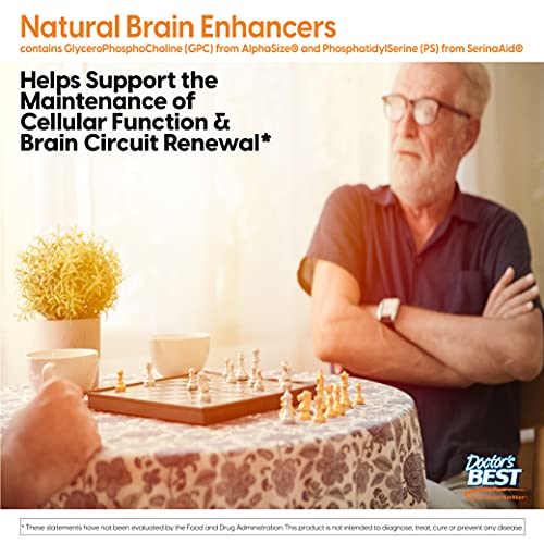 Doctors Best Natural Brain Enhancers, Non-GMO, Vegan, Gluten Fre...