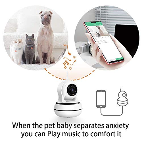 DOGCOOL New 2019 Smart Pet Camera,FHD 1080p Dog Camera with Int...