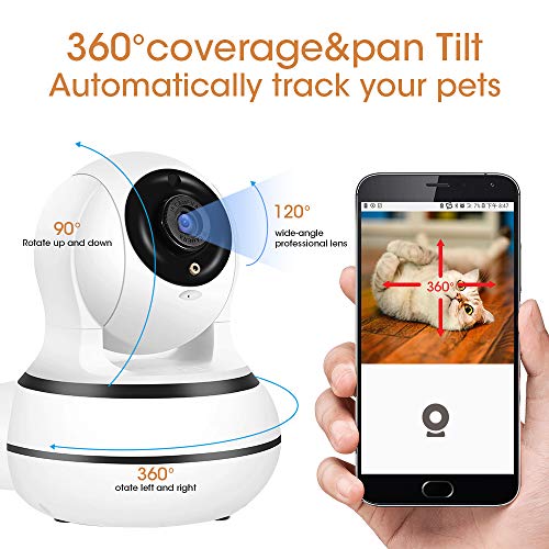 DOGCOOL New 2019 Smart Pet Camera,FHD 1080p Dog Camera with Int...
