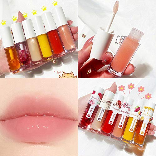 1pc Mirror Water Lip Gloss Serum Moisturizing Lip Plumper Transpa...
