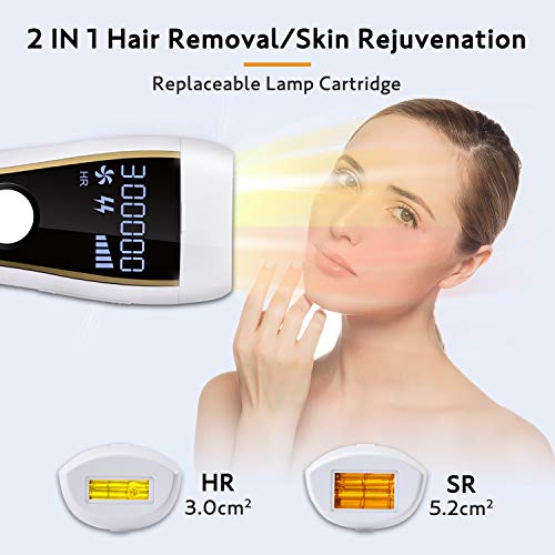 Laser Hair Removal For Women and Men, DoLike 300000 Flashes IPL P...