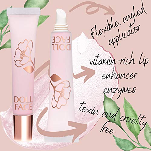 DOLL FACE Lip Plumper, Poutrageous Plumping Lip Gloss Balm with M...