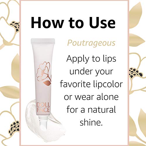 DOLL FACE Lip Plumper, Poutrageous Plumping Lip Gloss Balm with M...