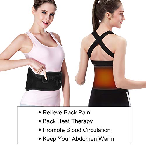 Far Infrared Heating Belt for Back Pain Fast Heating Waist Pads w...